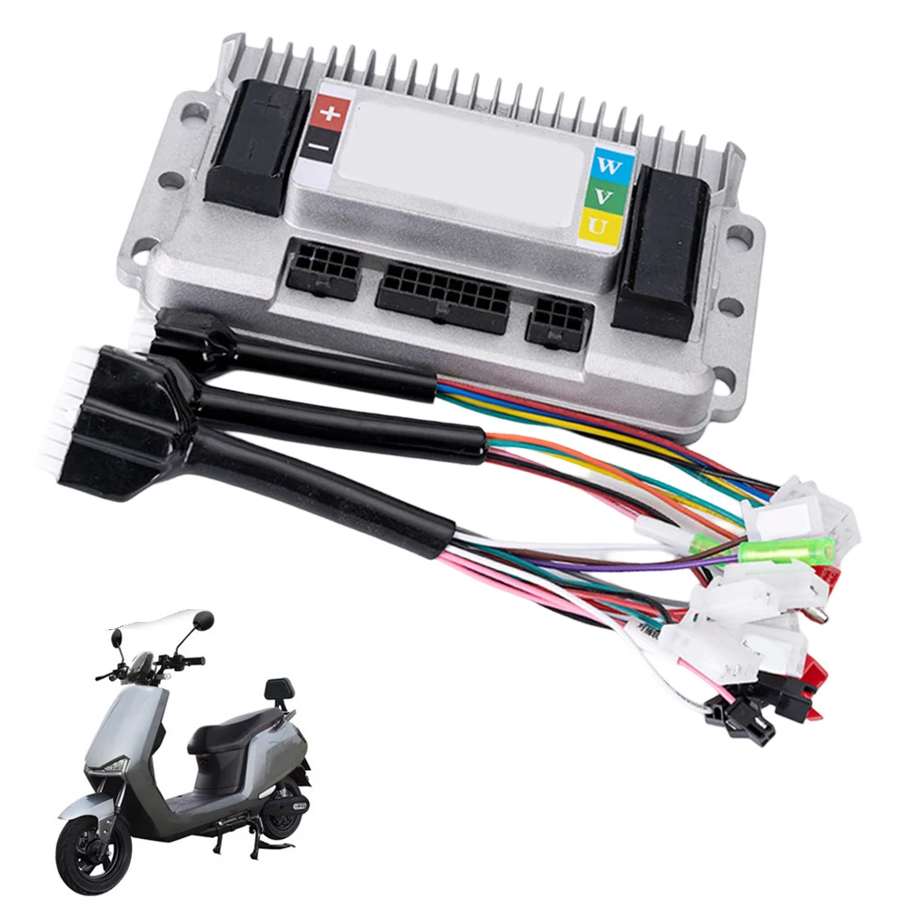 Electric Bike 48V60V72V Motor Controller 1000W Motor Controller Aluminum Alloy Shell Good Compatibility High Brake Smooth Start