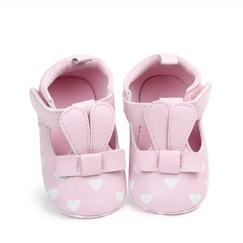 Pink Baby Shoes Princess Fashion Sneakers Infant Toddler Soft sole Anti Slip First Walkers 0-1 year old baby