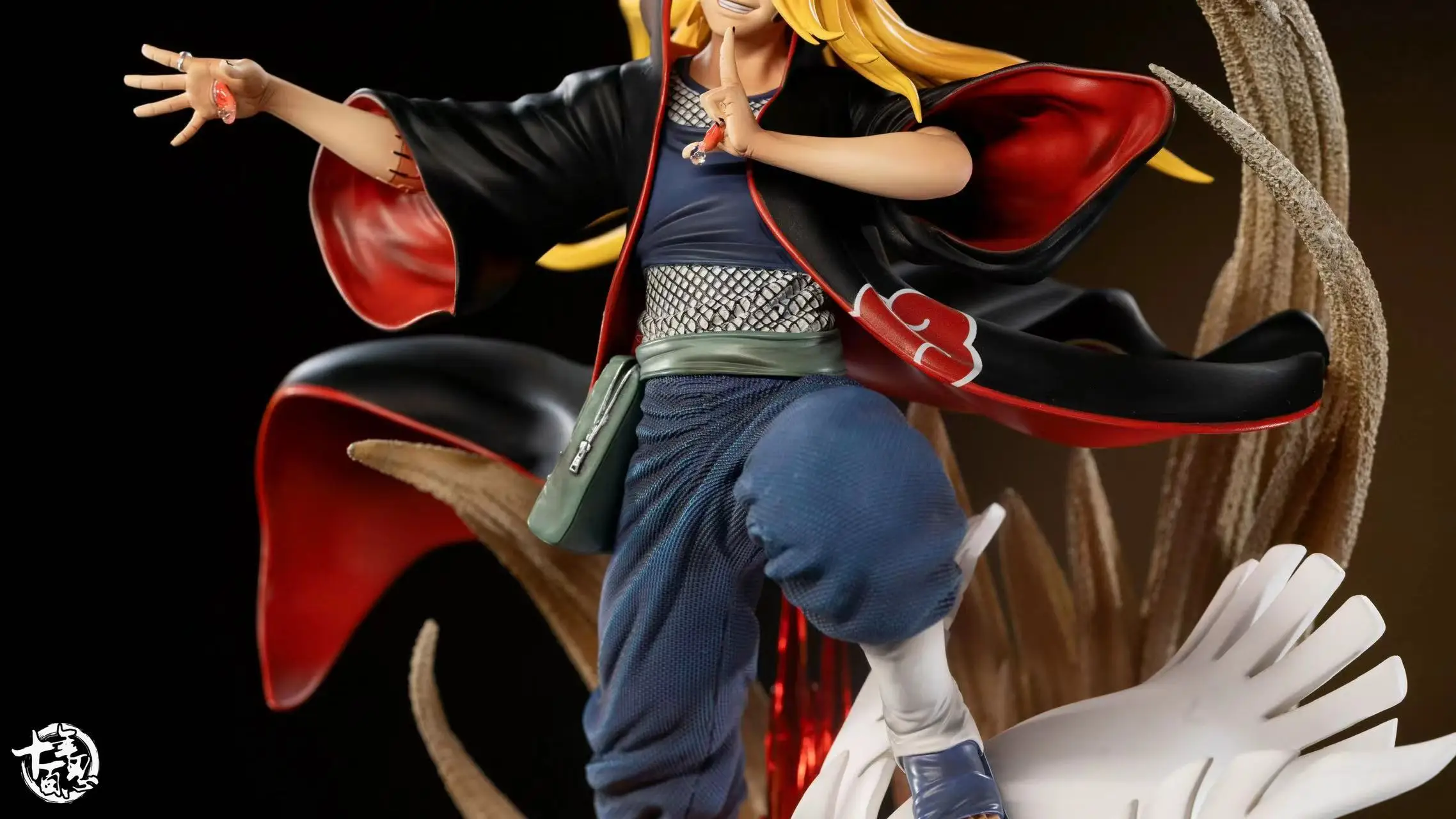 Voorverkoop 26.5Cm Naruto Gk Deidara Anime Actiefiguur Limited Edition Standbeeld Ornament Model Garage Kit Pop Speelgoed Cadeau