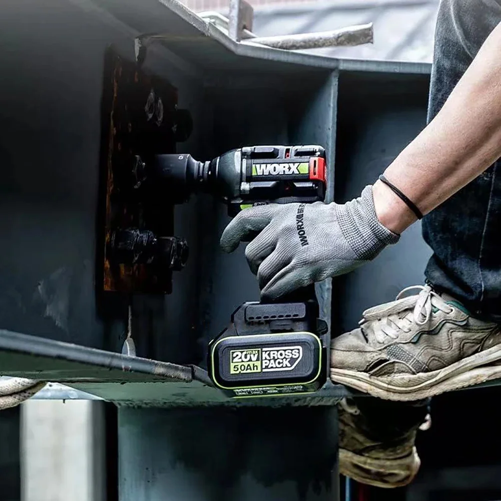 WORX WU289 500Nm 3000rpm 3200ipm Cordless Impact Wrench Brushless Motor Share 20V Green Battery（Without battery and charger）