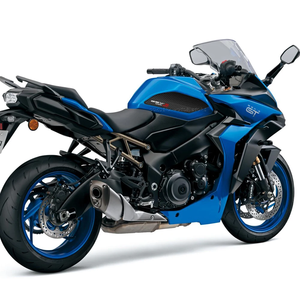 For GSX S1000 GT 2022 Motorcycle Tank Traction Pad Anti Slip Sticker Gas Knee Grip Protector