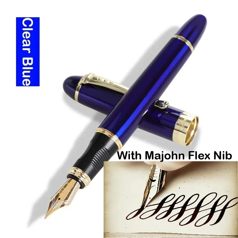 JINHAO X450 Füllfederhalter mit Majohn Flex Nib Kalligraphie-Stift, Metallstifte zum Schreiben, für Schule, Bürobedarf, Schreibwaren – Detail 5