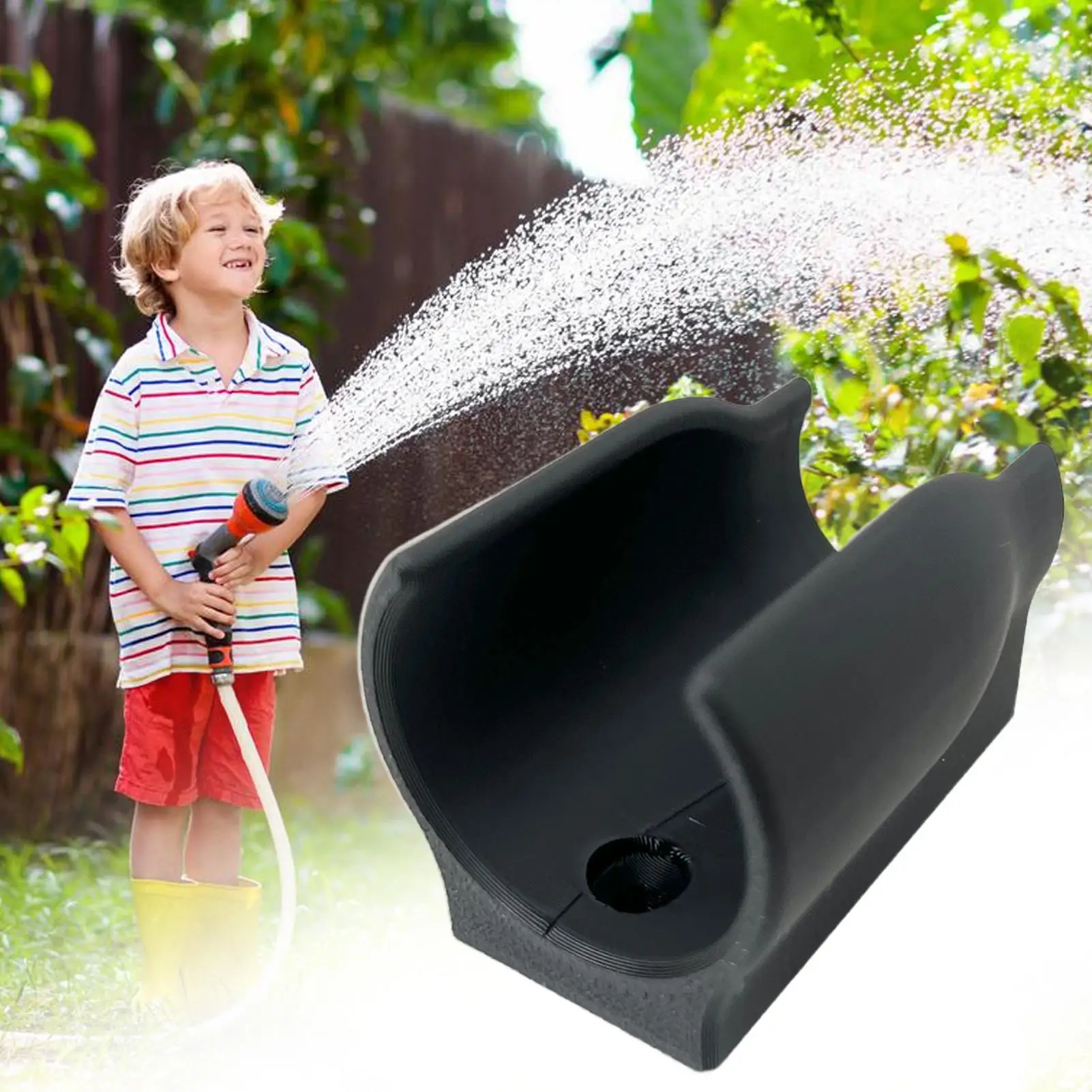 Outdoor Garden Hose Sprayer Hanger Hose Mount Holder Anti Slip Attachment Nozzle Sprayer For Backyard Yard Lawn Pool Gardening