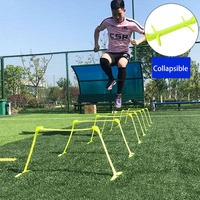 Portable Collapsible Hurdle Football Speed Bouncing Training Obstacle Frame Outdoor Fitness Practice Flexible Agility Equipment