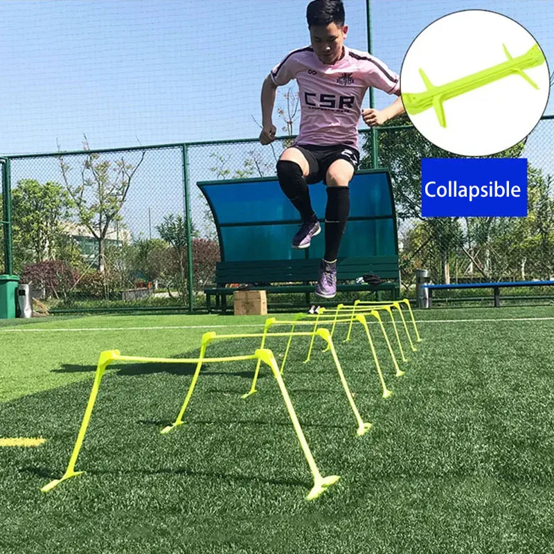 Portable Collapsible Hurdle Football Speed Bouncing Training Obstacle Frame Outdoor Fitness Practice Flexible Agility Equipment