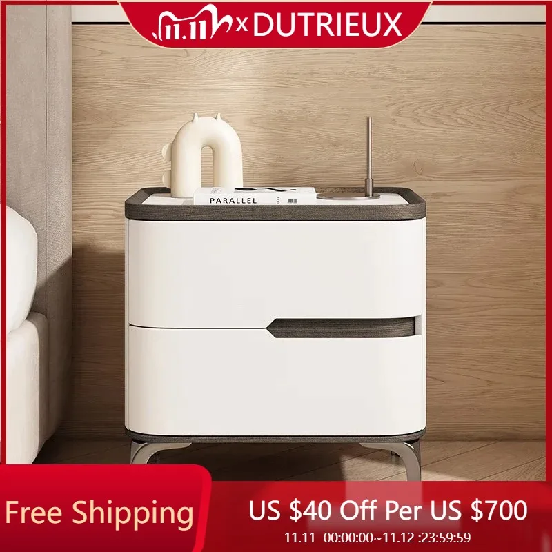 

Room Decor Modern Bedside Table Creative Unique Style Trendy Nightstands Design Organizer Mesitas De Noche Bedroom Furniture