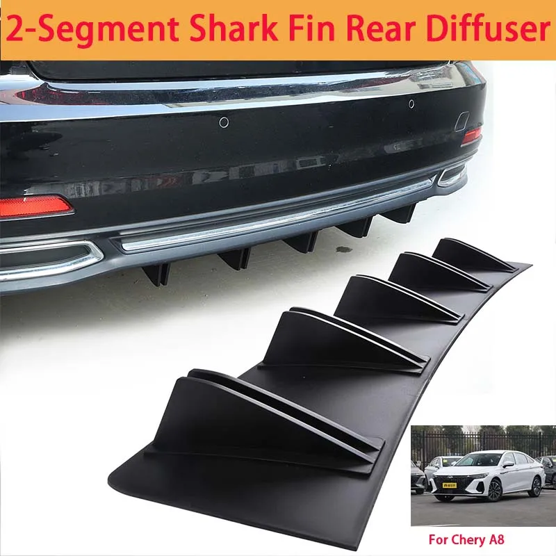 For Chery A8 Shark Fin Rear Diffuser Split Chassis Spoiler Auto Aerodynamic Parts Aerodynamic Modification