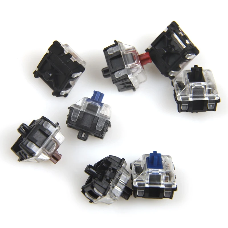 Silent Transparent Cover Black Base Gateron for Cherry MX Switches