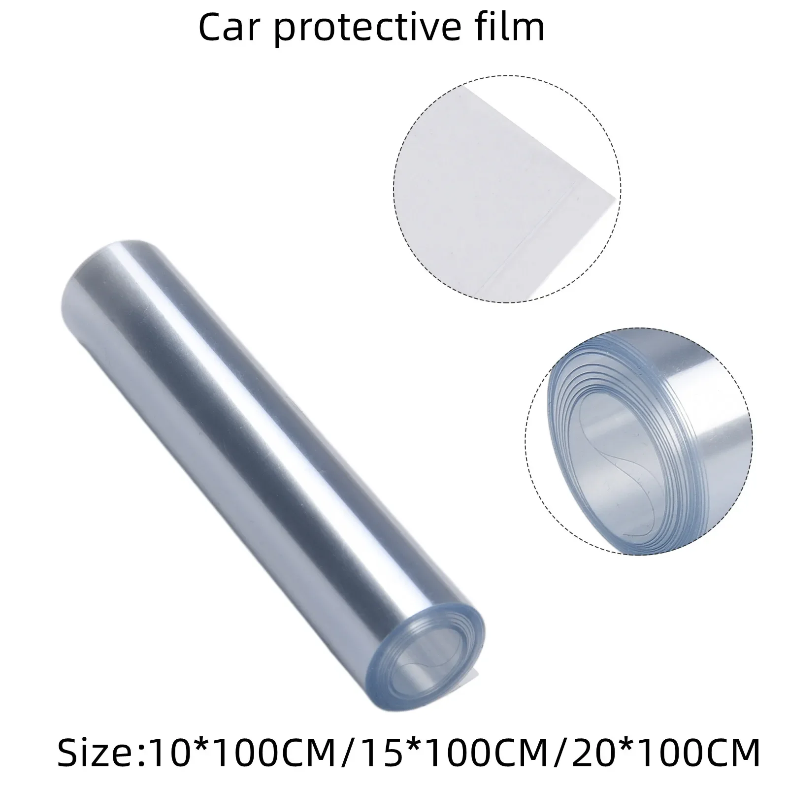 Anti-Scratch Glossy PU Clear Paint Protection Film Car Transparent Threshold Film Car Sticker Door Edge Scratchproof Protector