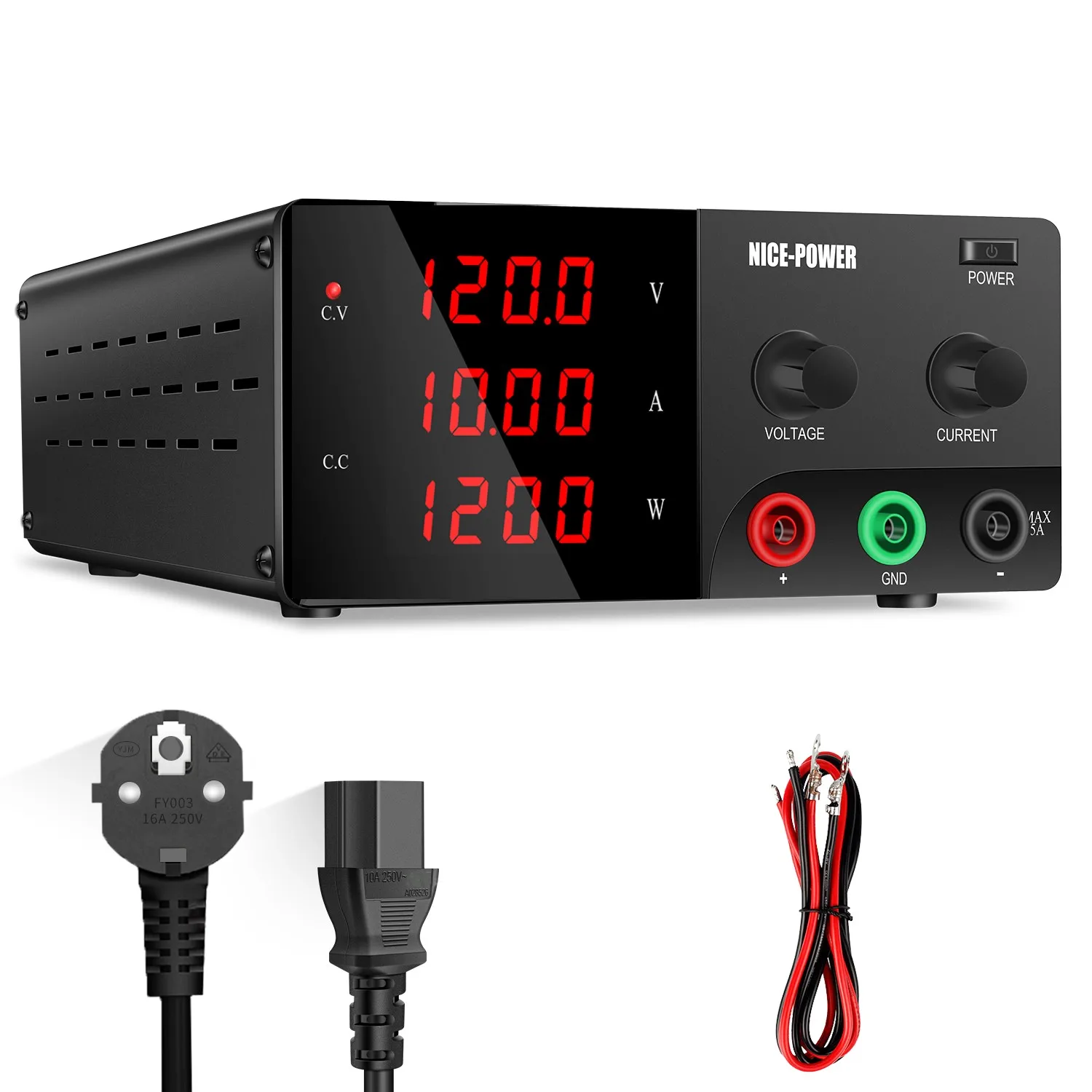 Factory Nice Power Supply 120V 10A 1200W Laboratory Switching DC Power Supply R-SPS12010 Transformer Adjustable