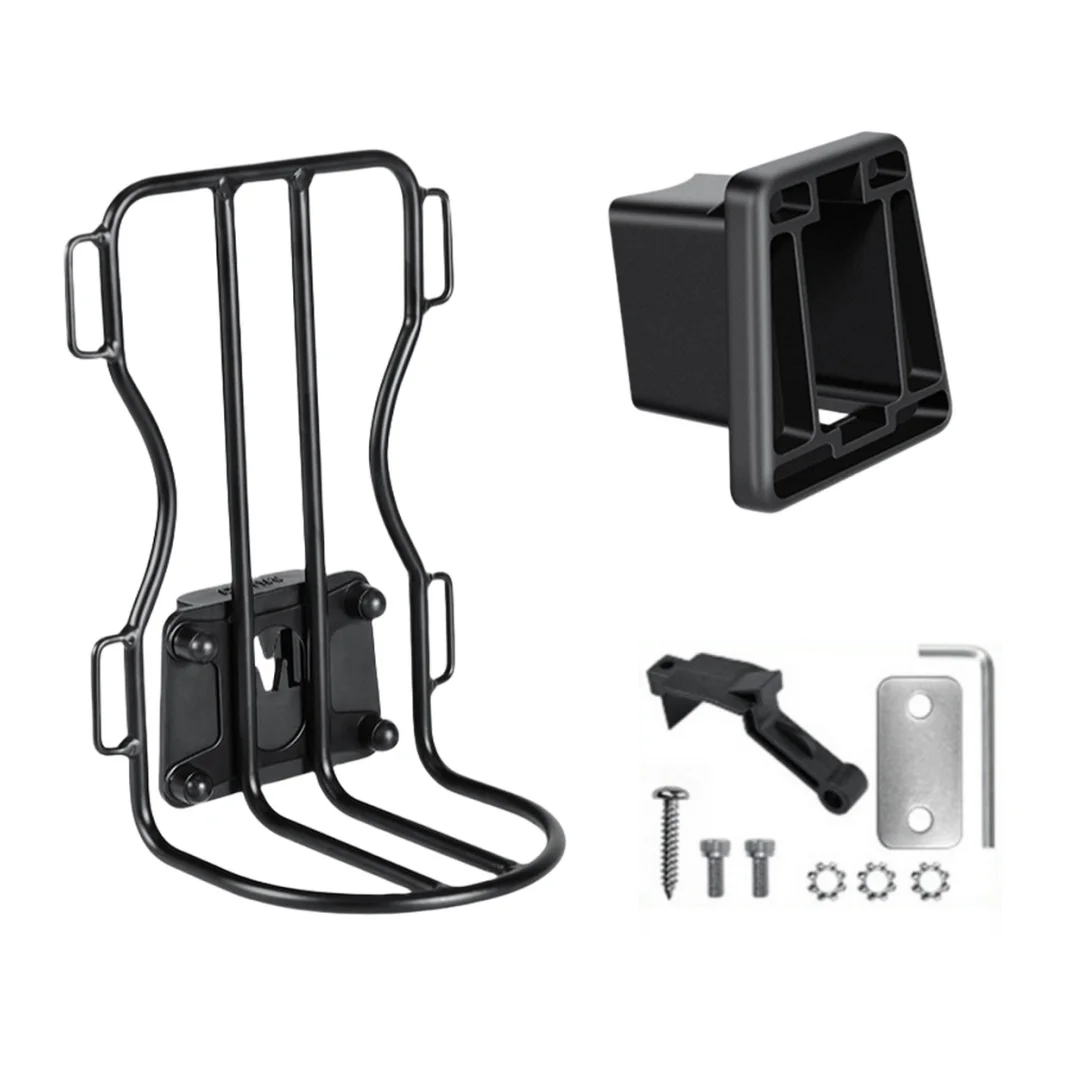 1 Set Folding Bike Front Fork Carrier Rack Pig‑Nose Bag Bracket Storage For Brompton Bicycle Accessories