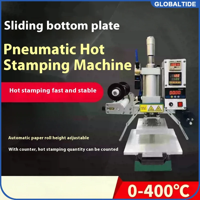 

220V Pneumatic Leather/Woodworking/Business Card Hot Stamping and Marking Machine Automatic Hot Stamping Machine