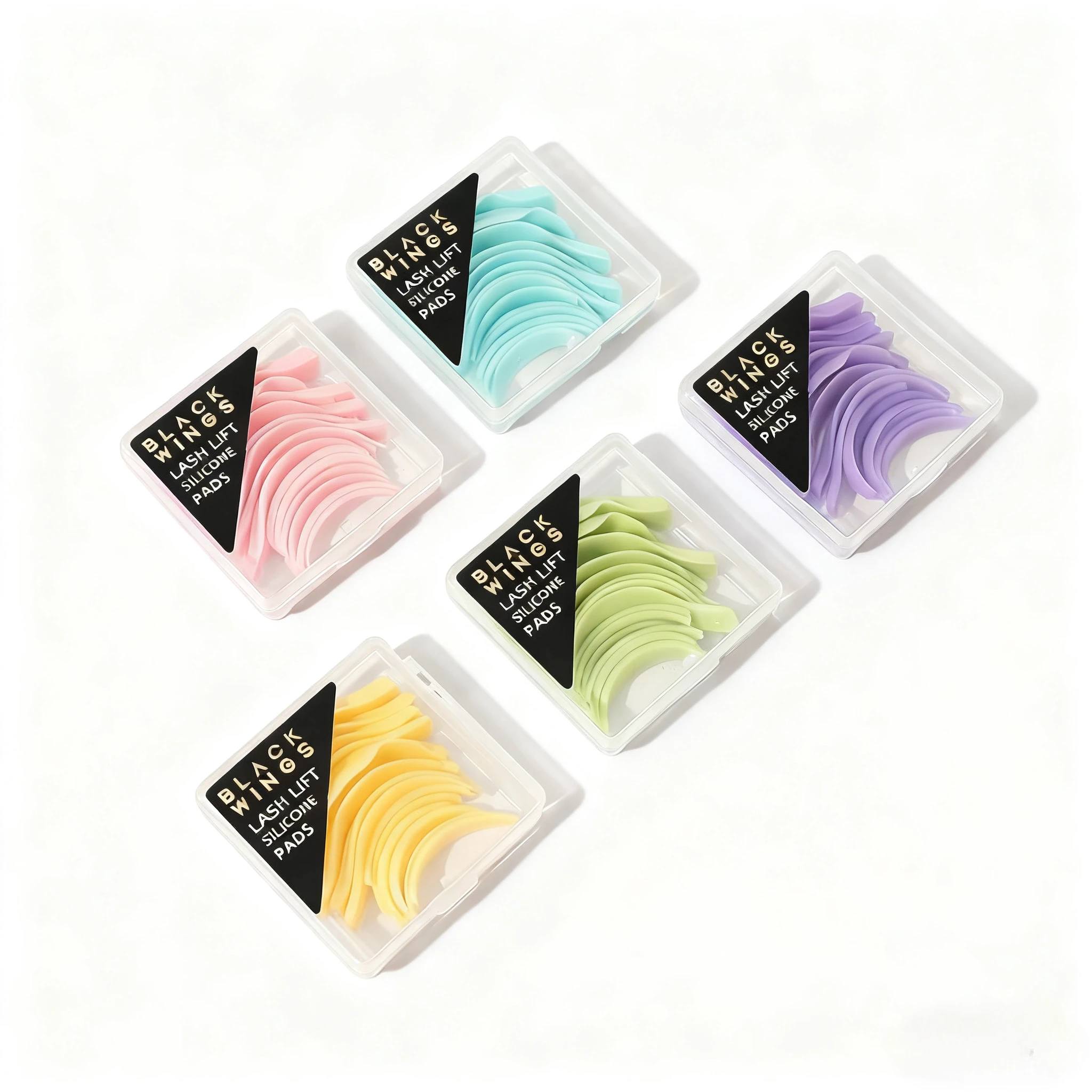L カール 7 ペアシリコーンまつげパーマパッドメイクアップリフティングまつげロッドシールド 3D まつげカーラーアクセサリーアプリケーターツール
