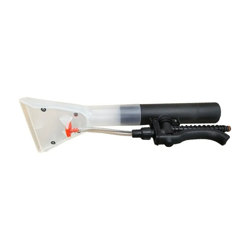 ABJO-35Mm Short Sprayers Vacuum Extractor Nozzle Head With 2.5M Water Pipe For Carpet Sofa Machine, Clear Scraper Head Tool