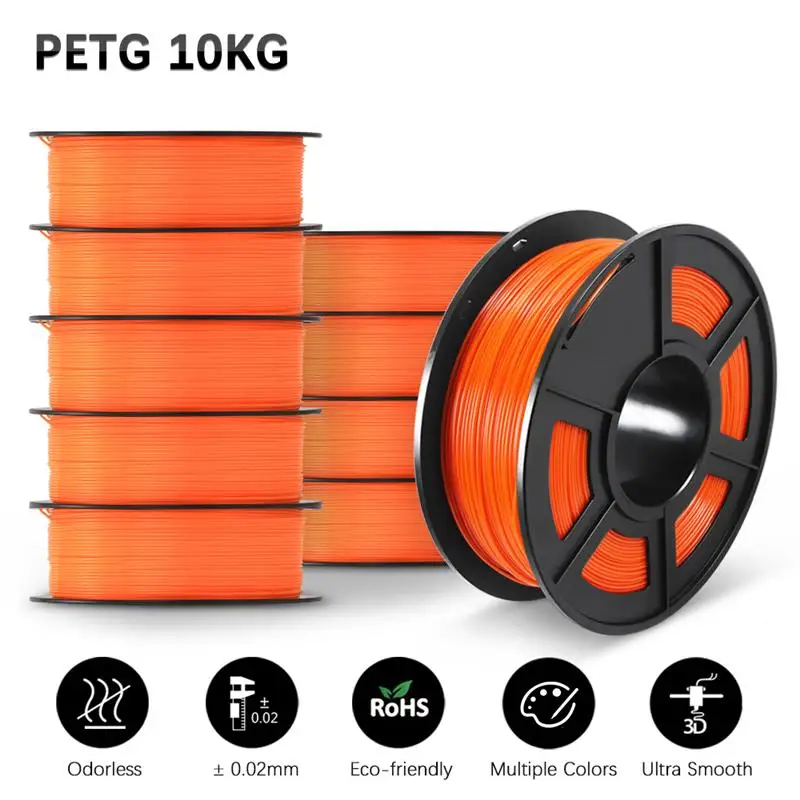 2025 Filament PLA PETG PLA PLUS PLA Meta SILK 10KG 3D Printer Filament 1.75MM High-Modulus Material Refills DIY Gift