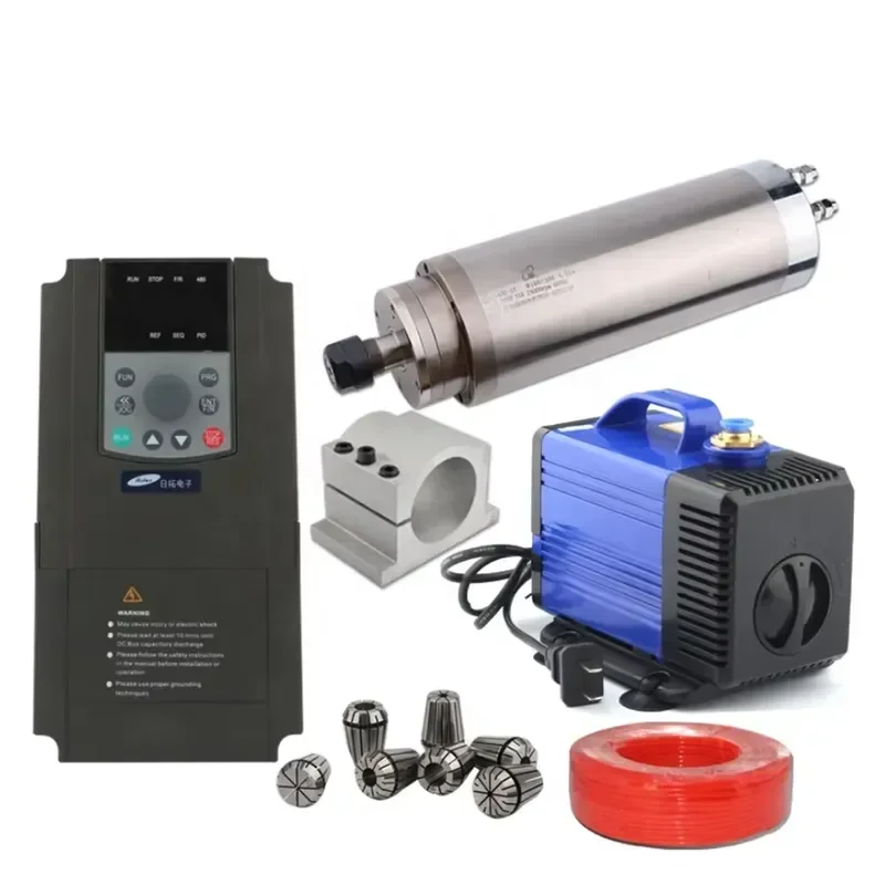 HQD 3.2 KW CNC Spindle Motor ER20 Circulating Water Cooled Woodworking Machine Tool Router High Speed 24000 RPM 220V/380V