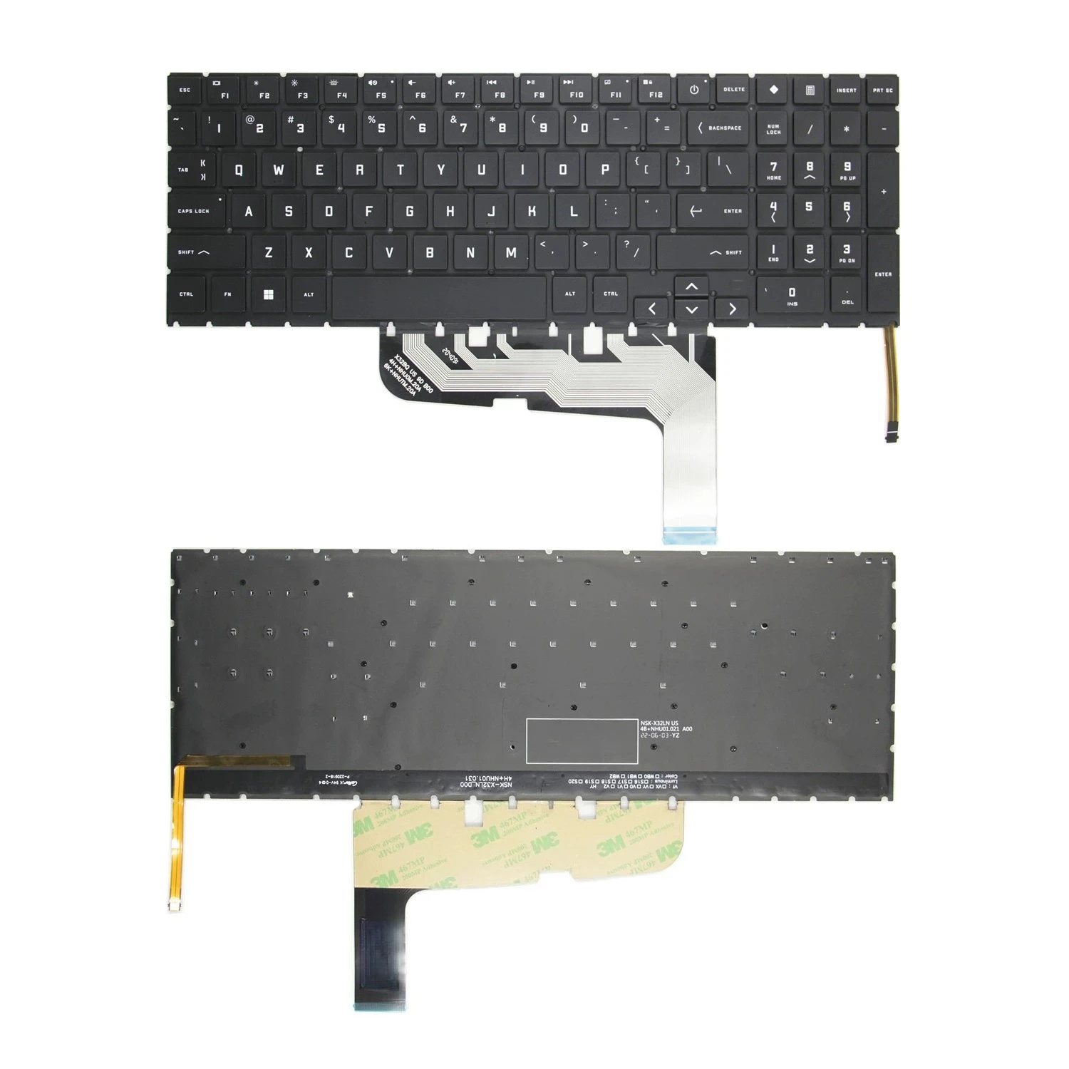 For HP 15EK Q236 Q265 Q280 C168 C167 16WF/AM/XF/B Backlit Keyboard Q304