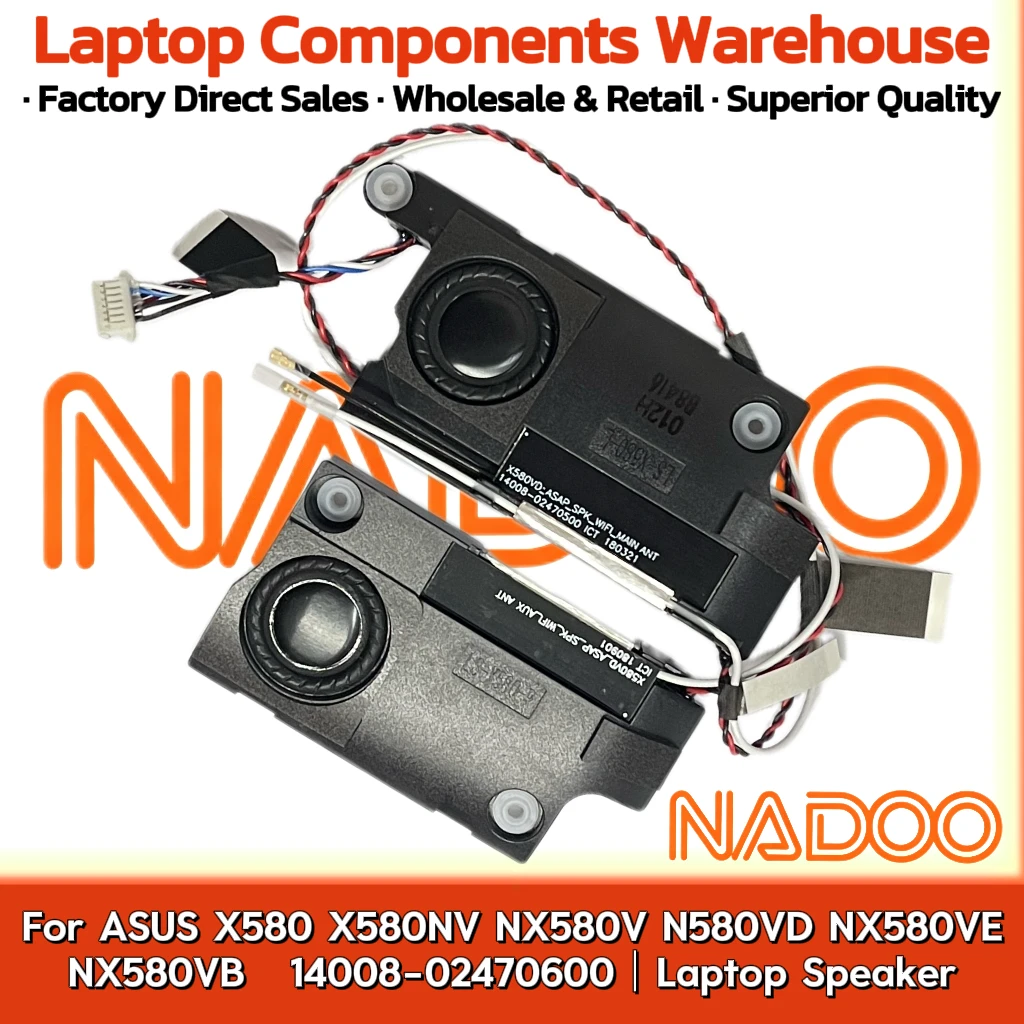 

Новый оригинальный аудиодинамик для ноутбука ASUS X580 X580NV NX580V N580VD NX580VE NX580VB 14008-02470600