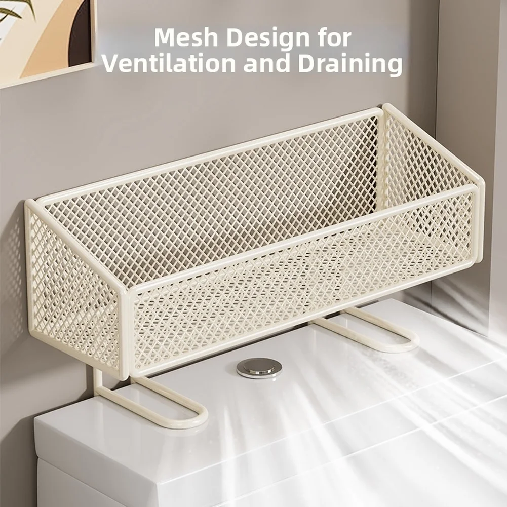 Bathroom Storage Over Toilet Shelf Easy for access Toiletries Storage Toilet Storage Wall Mounted Shelf Multi-Layer Storage