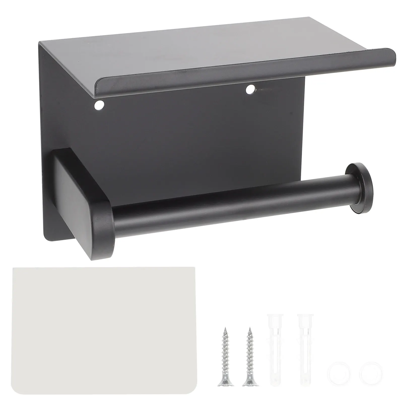 

Настенный держатель для туалетной бумаги из нержавеющей стали с отсеком для хранения, усиленный, с толстым стержнем, ударопрочный, диспенсер для салфеток