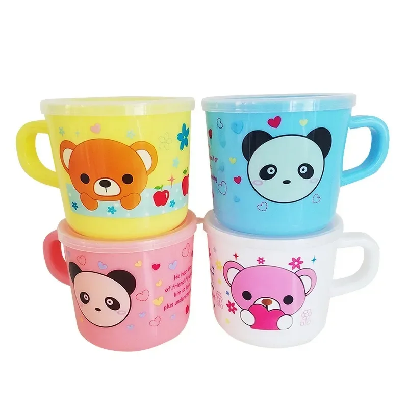 Baby learn to drink cup Baby cartoon gift milk training cup Children learn to drink cup mouthwash cup