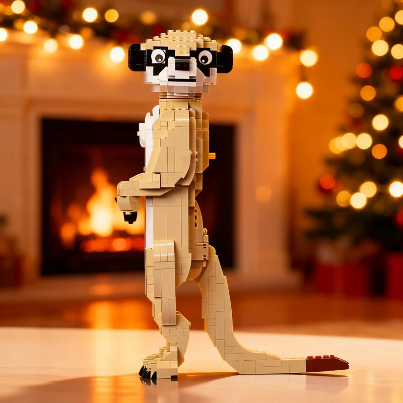 

848pcs MOC Meerkat Sculptures Model Building Blocks Creative DIY Gift Display Decor Assemble Premium Adult Kids Desk Home Toy