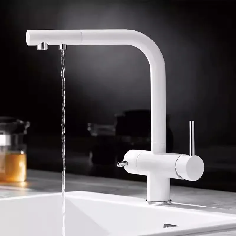 Bathroom water, all-copper lead-free hot and cold sink, vegetable basin, purified water, direct drinking water