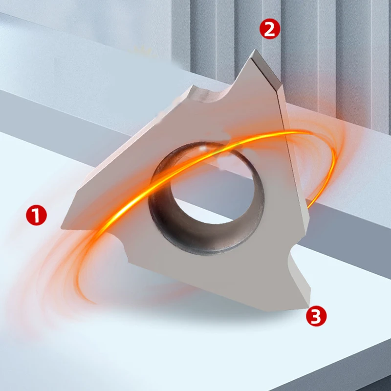 10 قطعة CNC PCD الماس الألومنيوم تركيب عمودي قوس R قطع شفرة الأخدود الضحلة بطاقة الربيع الأخدود قطع الحبوب TGF32R