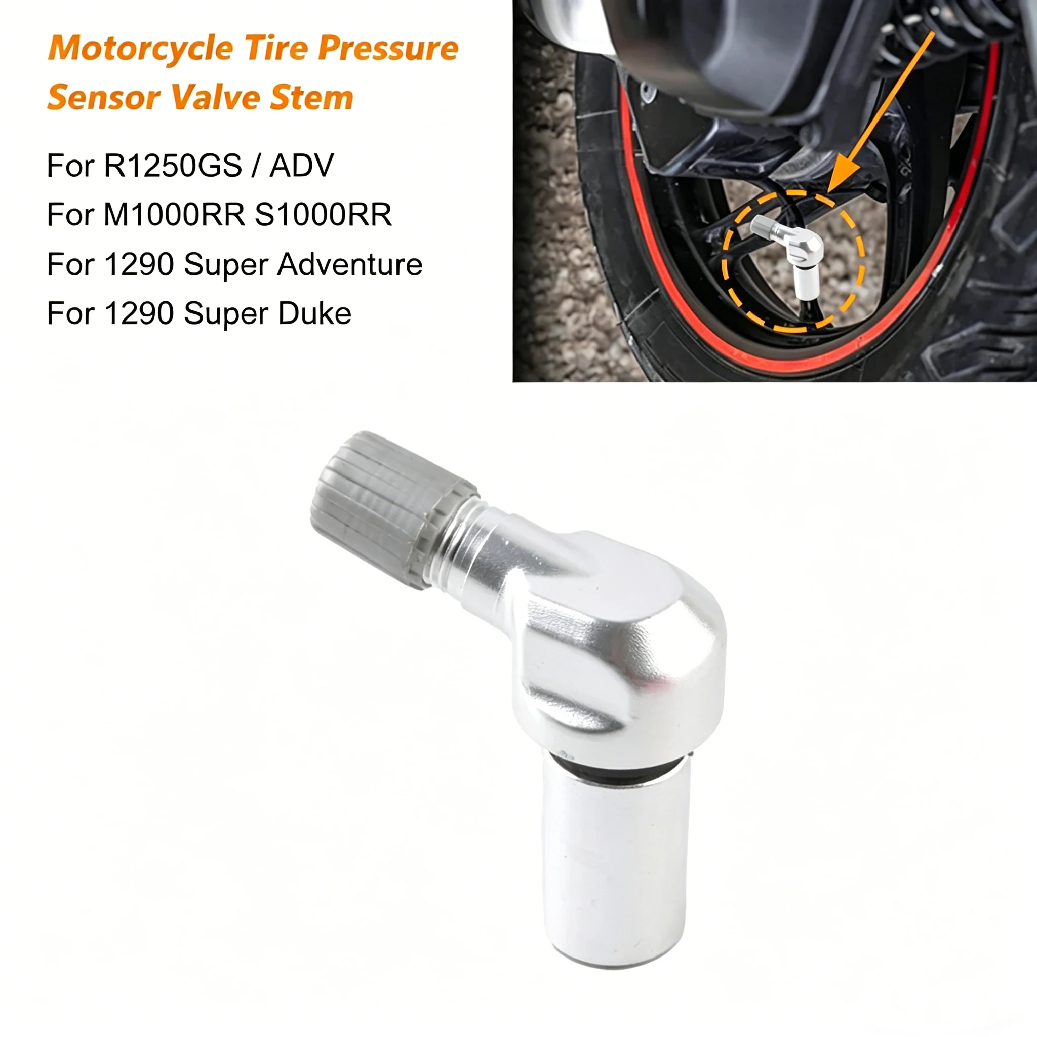    Tampa da Válvula do Pneu da Roda da Moto com Sensor de Pressão para BMW S1000RR M1000RR R1250GS R1290 Super Adventure