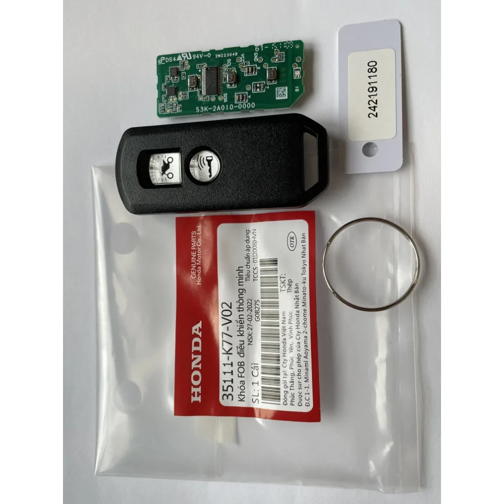 Original Motorcycle Car Card Remote Control Key For Honda Motorcycle Scooter K01 K77 K96 K97 K35V3 ADV SH 150 Forza 300 PCX150