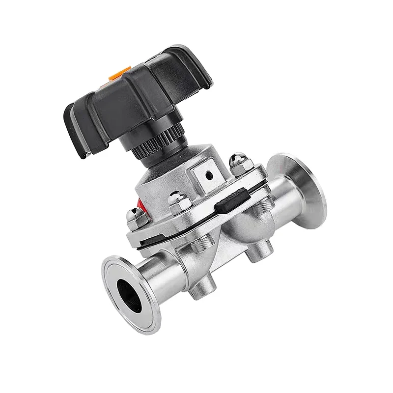 

19mm 25mm 32mm 51mm Stainless Steel Quick Install Diaphragm Valve 316L Sanitary Manual Quick-connect Chuck Type Valves