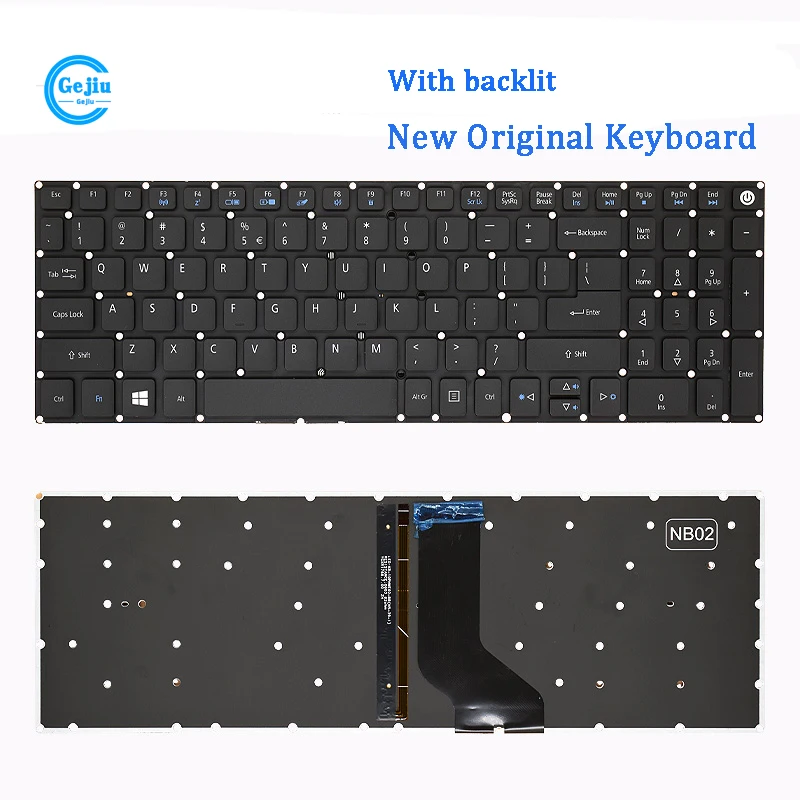 New Original Laptop Keyboard For ACER E5-573 VN7-592G T5000 V5-591G F5-572G E5-575 E5-573G E5-573T E5-532G G-557U F5-573 E5-575G