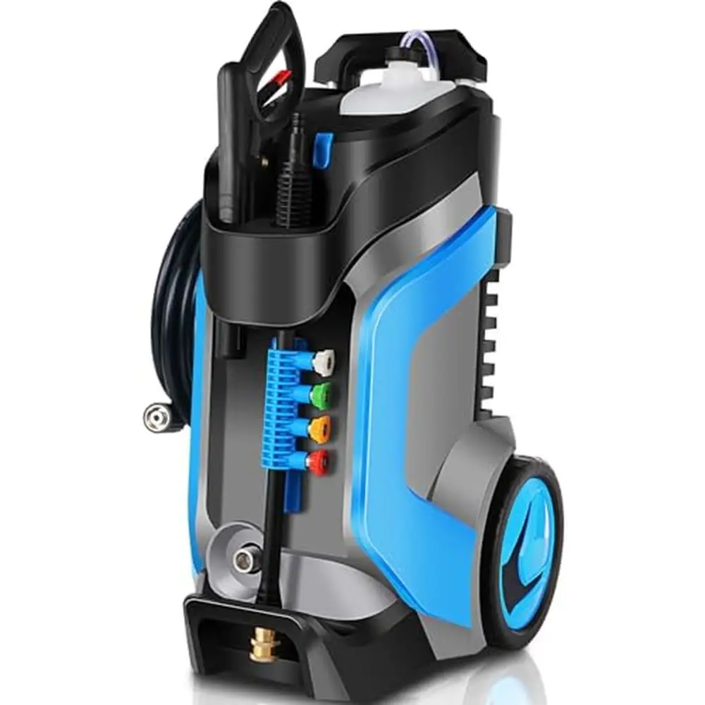 

4200 PSI Electric Power Washer Professional High Pressure Cleaner 4.0GPM Metal Connectors 2000W Motor 22mm Spout Total Stop