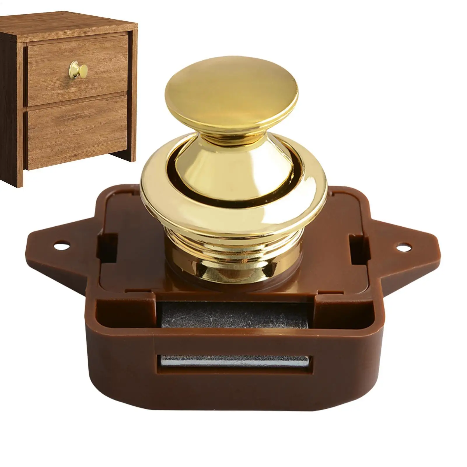 Camping-Auto-Druckknopfschloss, schlüssellos, Zinklegierung, für Wohnwagen, minimalistische Wohnmobile, Möbel, Schubladen, Schränke, Türschloss-Hardware