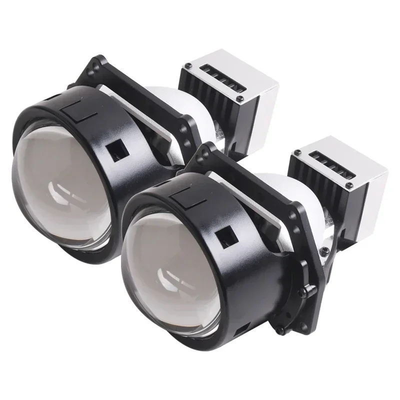 New 24V A11 3 Inch 64W LED Projector Lens Bi-Color Car Headlight Truck LED Headlights 6000K Brightness