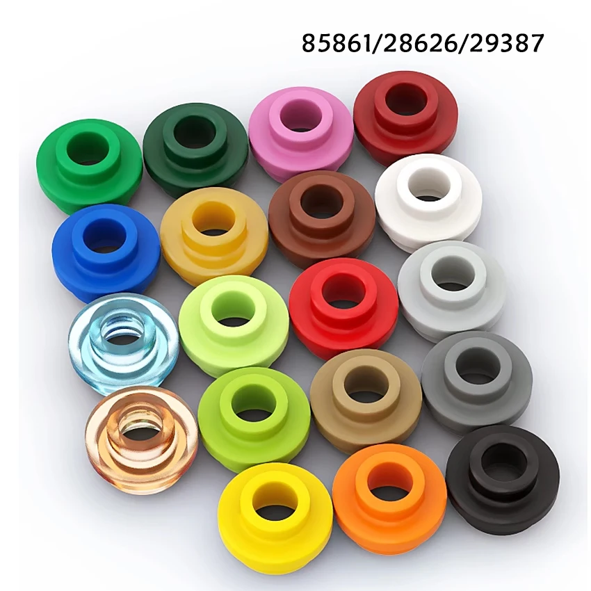 

Compatible with Brand 85861 MOC Technological Building Blocks Toy 400/200/100pcs Parts 1x1 Perforated Circular Plate 28626 29387