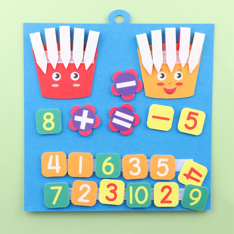 Finger Number Math Toy for Kids, Contando, Aprendizagem Cognitiva Precoce, Brinquedos Educativos, Desenvolvimento de Inteligência