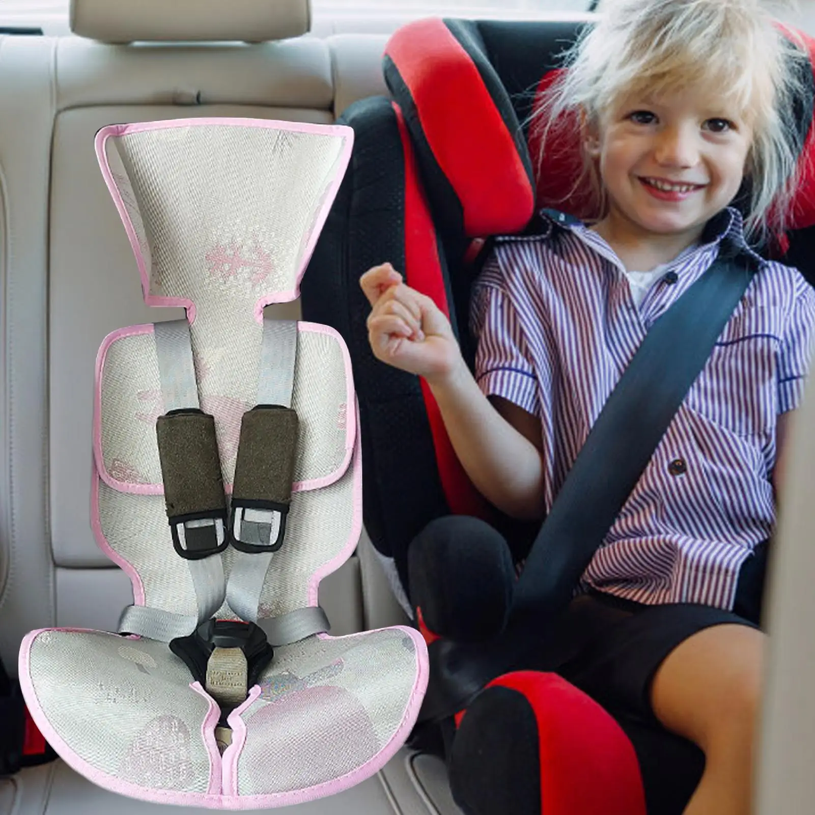 مقعد السيارة وسادة التبريد مقعد الطفل بطانة التبريد وسادة الروطان المنزل الطفل وسادة الجليد الحرير بارد حصيرة للطقس الحار سيارة عربة