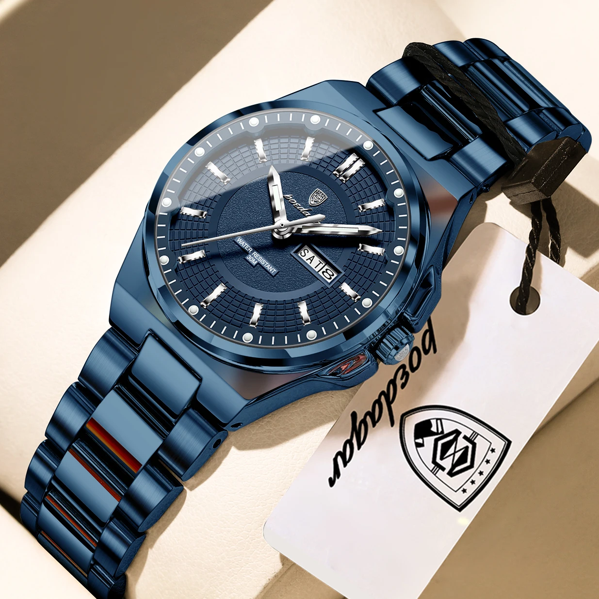 POEDAGAR Fashion Brand Woman Clock Luminous Waterproof Business Ladies Wristwatch Week Date Elegant Quartz Women's Watches Reloj