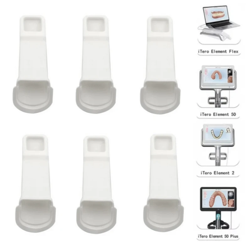 6Pcs Disposable Dental Intraoral Scanner Sleeves Silicone Sterilized Protective Cover High Definition Dust Waterproof