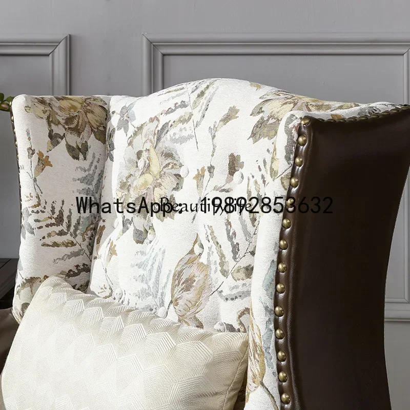 

chair single sofa high backrest American retro leisure chair
