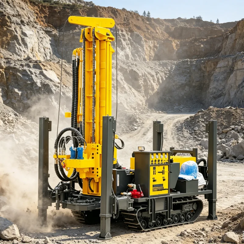 

Customized Wheel Mounted Hydraulic Drill 160/180/200M Light Portable Rapid Borehole Water Well Drilling Rig