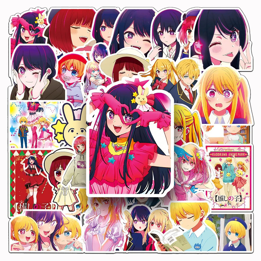 10/30/50pcs Japan OSHI NO KO Anime Stickers Aesthetic Cartoon Girl Decals Toy DIY Phone Case Guitar Laptop Cute Kid Sticker Gift