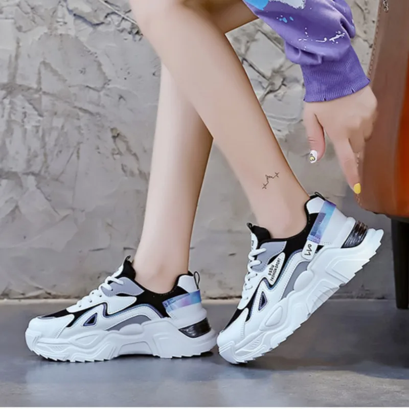 Women Sneakers Fashion Versatile SpringAutumn Casual Shoes Ladies Platform Brand Dad\'s Shoes Breathable Jogging Tennis Trainers