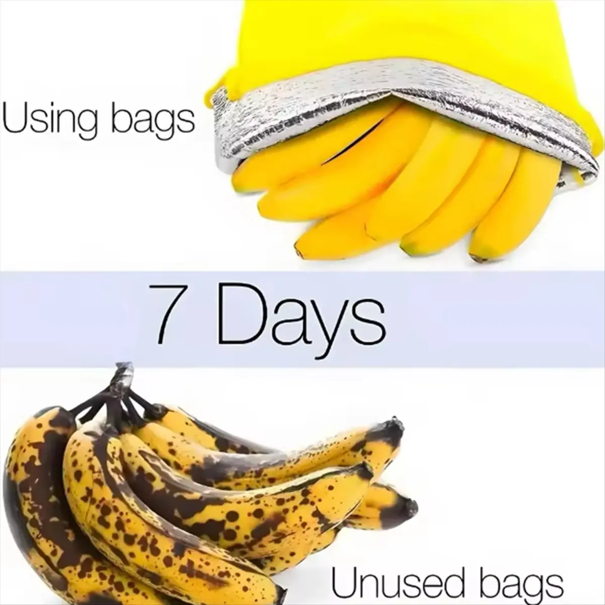BHBL 5Pcs Yellow Banana Storage Bags Insulated Fruit Vegetable -Keep Bundle Pocket Drawstring Preserve Bag
