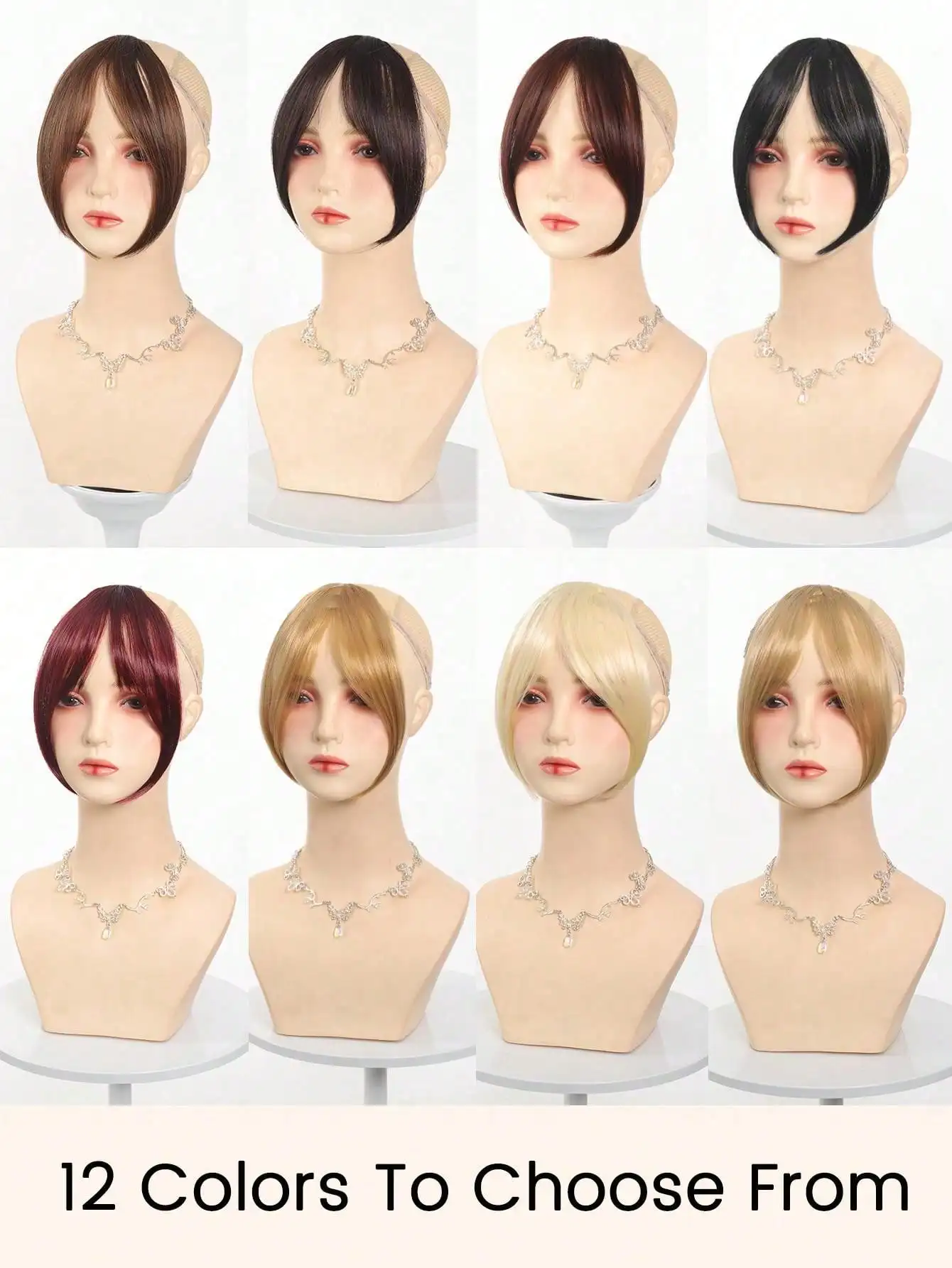 وصلات شعر صناعية قصيرة مستقيمة من JKL بمشبك ياكي في الانفجارات لقطع الشعر النسائية السوداء #5