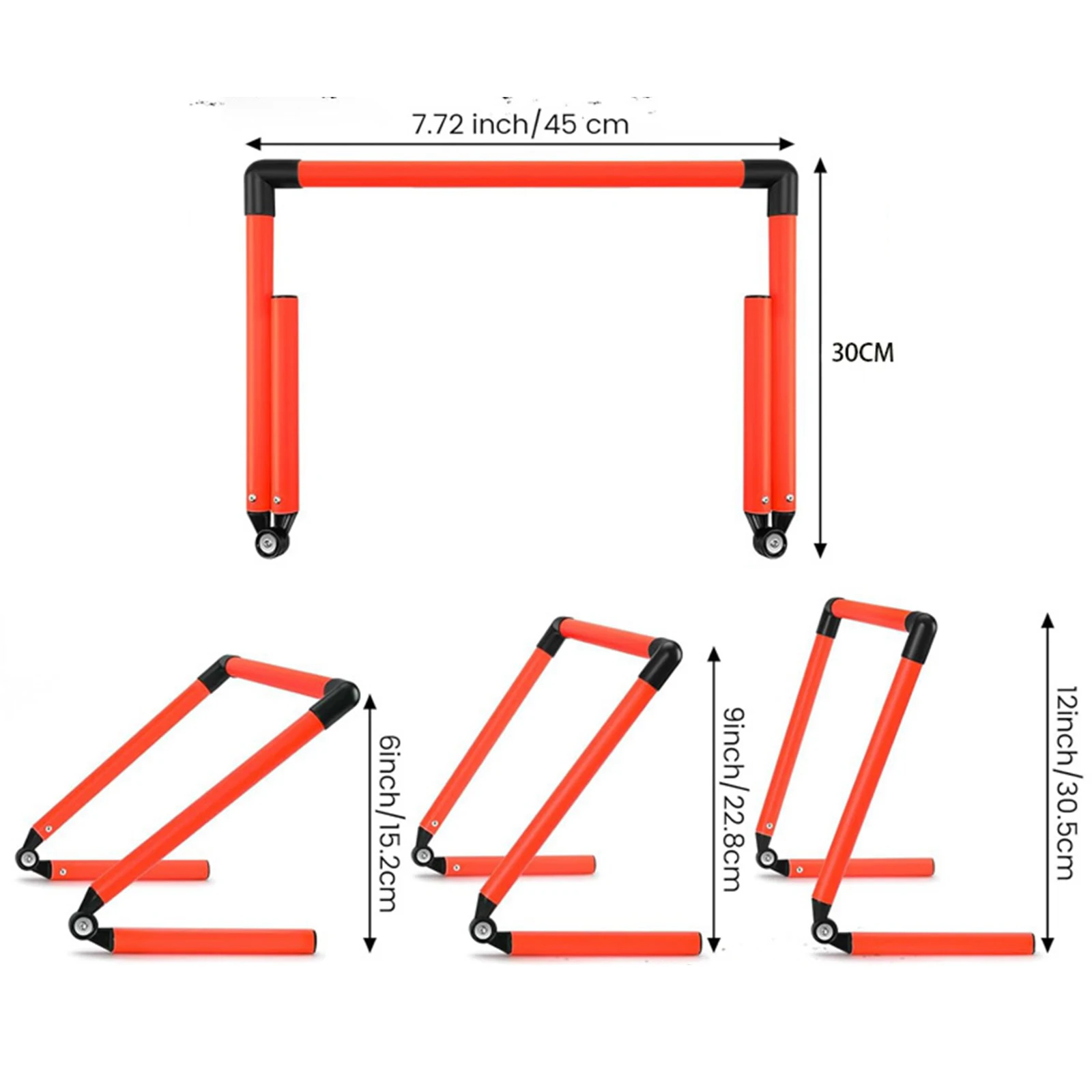 Speed Agility Hurdle Adjustable Height Indoor Outdoor Sports Practice Improves Strength Speed and Agility Training Equipment