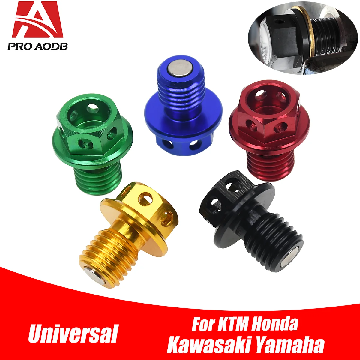 M12xP1.5 Magnetic Oil Drain Plug Bolt Screw For Yamaha YZ400F YZ426F WR400F WR426F YZ80 YZ100 YZ125 YZ250 YZ400 YZ465 YZ490