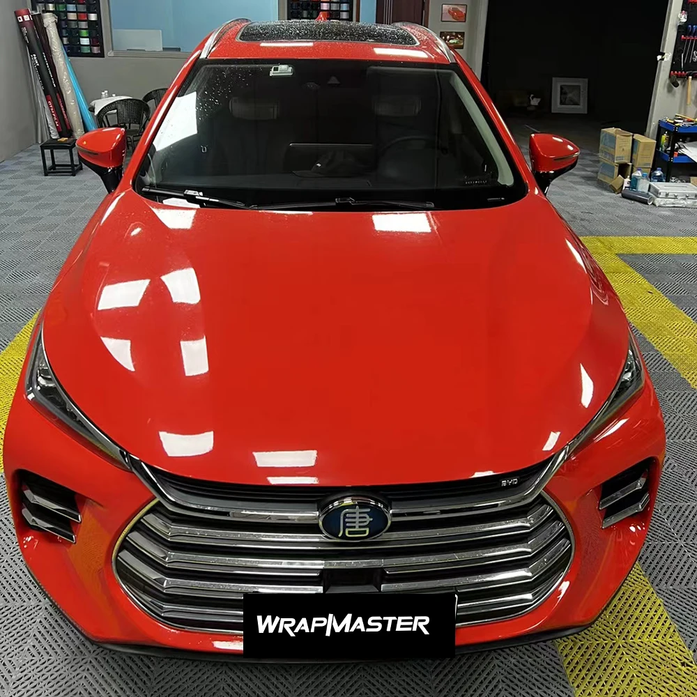 

Phe Lava Orange Carbon Fiber Technology Colorful TPU car wrap