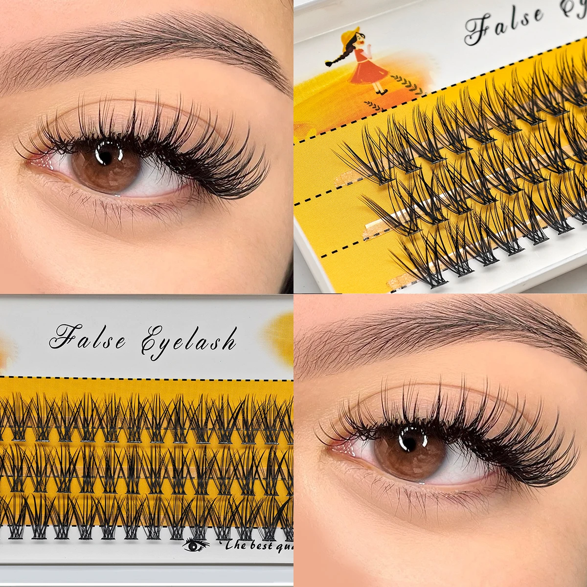 DIY Wimpern-Cluster 20D-30D Flauschige Wimpern-Cluster für Selbstapplikation, Handgefertigte Einzelwimpernverlängerungen für einen Natürlichen Look – Detail 7